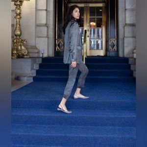 Aera Slingback Metallic Flats Sz 37.5 Women’s